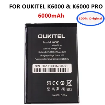 Новая Сменная Батарея Для Oukitel K6000 & K6000 PRO 4G LTE Сотовый Телефон Bateria 6000 мАч