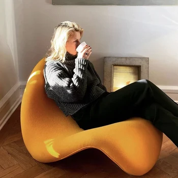 Кресло, мебель для гостиной, кресло для отдыха, Скандинавское искусство, Ленивый Маленький диван, Дизайнерское кресло для языка, кресло для макияжа