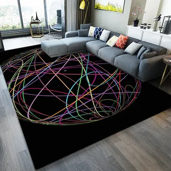 Креативный тренд geometry yoga tapete для гостиной, журнального столика, прикроватной тумбочки в спальне, коврика и ковровой дорожки, модный домашний ковер на заказ