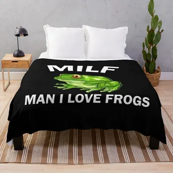 Человек, которого я люблю, лягушки, плед на бампер, дорожное одеяло, плед на диван, детское одеяло