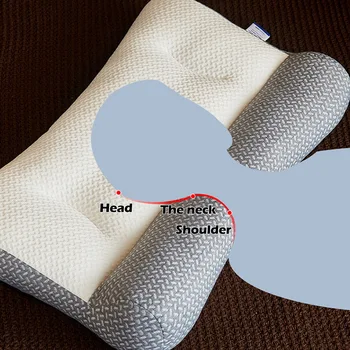 Эргономичная подушка для защиты шеи Ортопедическая подушка для всех положений сна Шейная Контурная подушка для облегчения боли в позвоночнике и плечах