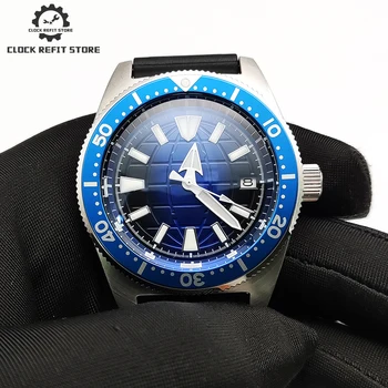 38-миллиметровые мужские часы, автоматические механические часы, сапфировое стекло AR blue film NH35A, стерильный циферблат blue planet