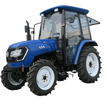 Сельскохозяйственный трактор с четырьмя колесами мощностью 60 л.с. с кабиной