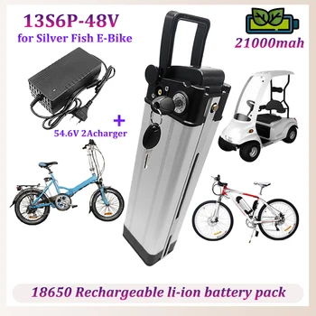 48V 21AH Литий-ионный Аккумулятор 18650 Silverfish Electric Bike Battery Для G-Hybrid City Складной Велосипед Электрический Велосипед