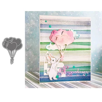 Crazyclown в форме воздушного шара в форме сердца С Днем Рождения, металлические трафареты для скрапбукинга/Декоративный фотоальбом