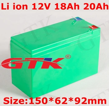 GTK 12V 18Ah 20Ah полимерная сельскохозяйственная литиевая батарея большой емкости, высоковольтный электрический опрыскиватель, блок питания для контроля доступа