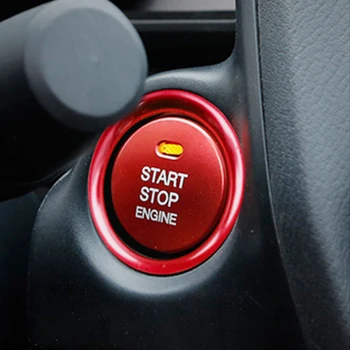 Кнопка Запуска И Остановки Двигателя EAFC Клейкая Наклейка Ключевые Аксессуары Для Укладки Автомобиля Переключатель Украшения Mazda 3 BM BN 6 GJ1 GL CX-4 CX4