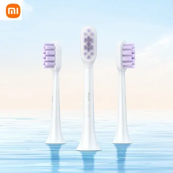 3шт Оригинальная Головка Электрической Зубной Щетки Xiaomi Mijia Чувствительного Типа для T301 T302 T501 T501C Smart Sonic Toothbrush 3D Brush Head