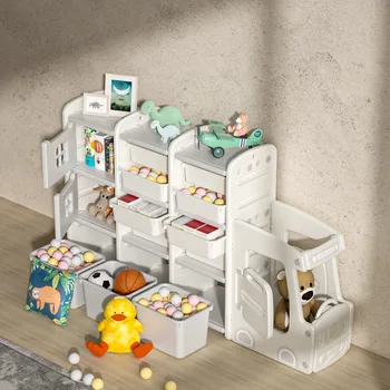Стеллаж для хранения детских игрушек Kuqi Большой емкости Простая бытовая мебель для детской сортировки Корпусной мебели Шкафы для хранения в детской комнате