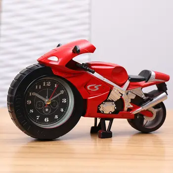 Дизайн мотоцикла, маленький будильник для студентов, детские часы для мальчиков, креативный мини-будильник с мультяшным рисунком, прикроватные часы ZD504