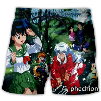 phechion Новые мужские/женские повседневные шорты с 3D принтом аниме 