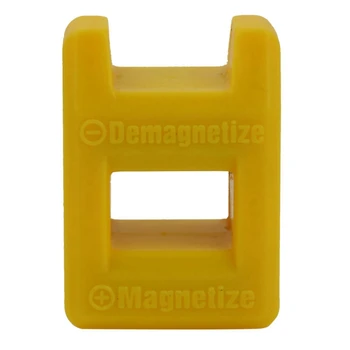 4X Отвертка, Намагничиватель, Размагничивающий магнитный практичный инструмент для подбора Цвет: желтый