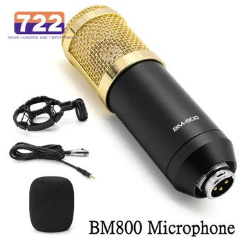 Конденсаторный микрофон BM800, профессиональный микрофон BM 800 для компьютера, ПК, радиовещания KTV, записи пения BM-800