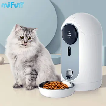Приложение MiFuny Automatic Pet Feeder с голосовой записью, миски для корма для кошек и собак, Автоматическая камера, дозатор сухого корма для домашних животных, принадлежности для домашних животных