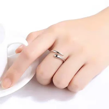 Кольца-змеи из стерлингового серебра 925 пробы для мужчин и женщин, Регулируемое Открытое кольцо, Повседневная одежда, Обручальные кольца для девочек, подарочные украшения