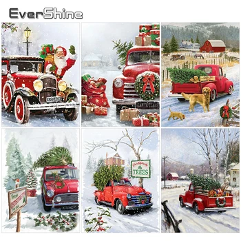 EverShine 5D алмазная живопись пейзаж картина из горного хрусталя алмазная вышивка Рождественские новинки автомобильный декор для дома