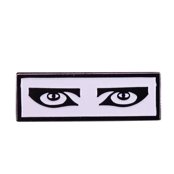 Эмалевая булавка Siouxsie and the Banshees eyes, альтернативный декор в стиле готик-панк 80-х годов