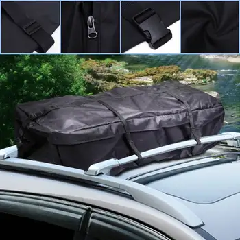 Универсальная сумка на крыше автомобиля, Багажник на крыше, багажник для хранения багажа, водонепроницаемый внедорожник-фургон для стайлинга автомобилей