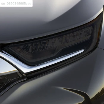 Автомобильные фары из ТПУ, Окрашенные в Черный цвет, Защитная пленка, Прозрачные Наклейки для Honda CR-V CRV 2017 2018 2019 2020 Аксессуары