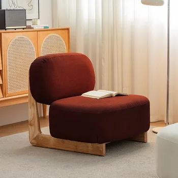 Стулья для гостиной Диван Muebles Кресло из массива дерева Туалетный столик Табурет для отдыха Гостиная Спальня Одноместный диван-трон для отдыха
