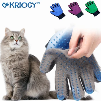 Перчатка для ухода за кошками, шерстяная перчатка, щетка для удаления шерсти с домашних животных, расческа, перчатка для чистки собак, Массажная перчатка для аксессуаров