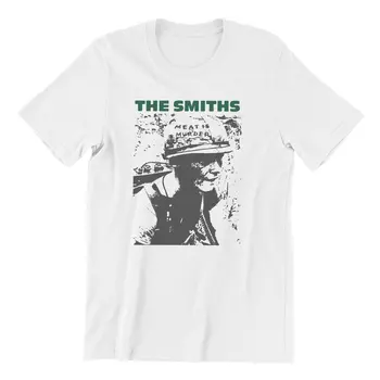 Мужские футболки The Smiths Meat Is Murder в стиле панк-рок Morissey, футболка с коротким рукавом, одежда больших размеров из чистого хлопка.