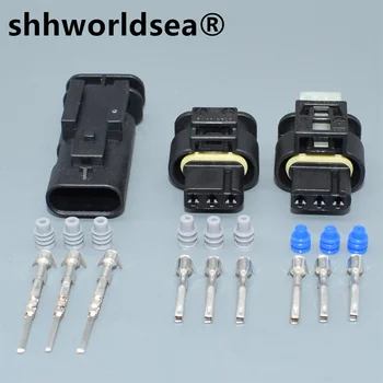 shhworldsea 3pin 1.2мм электрический автомобильный штекерный разъем connetor 3C0973203 для VW 3C0 973 203 872-858-541 7615490-03