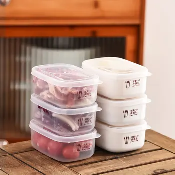 Пластиковый ящик для хранения Коробка для хранения свежести Холодильник Слив для фруктов и овощей Более Хрустящие Кухонные Контейнеры Для хранения Кухонные принадлежности