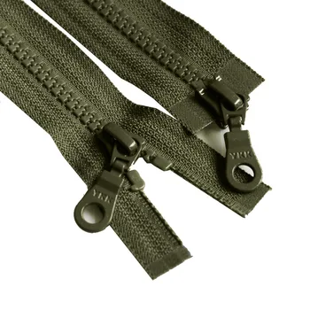 90 см Армейский зеленый Серебристо-серый Черный длинный пуховик с двойной застежкой-молнией YKK Zipper 79 см