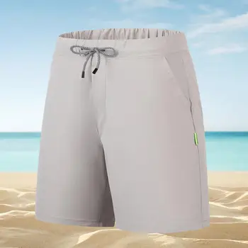 Модные мужские шорты Slim Fit Эластичные Мужские пляжные Шорты Мужские летние шорты для бега трусцой