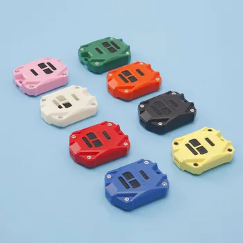 Пластиковый Ключ Дистанционного Управления Fob Cover Shell для Автомобильных Клавиатур и Неразрезанного Лезвия Запасного Ключа Чехол для автомобильных Ключей Jeep Wrangler JK 2007-2018