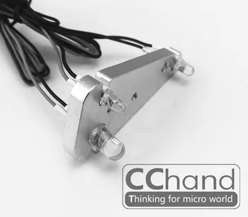 CChand Алюминиевая рамка заднего фонаря, 2 шт, серебристый для игрушечного радиоуправляемого автомобиля Traxxas TRX-4 1:10