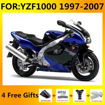 Новый ABS Мотоцикл полный комплект обтекателей подходит для YZF 1000 2006 2000 2003 yzf1000 1997-2007 Комплекты Кузовных обтекателей синий черный